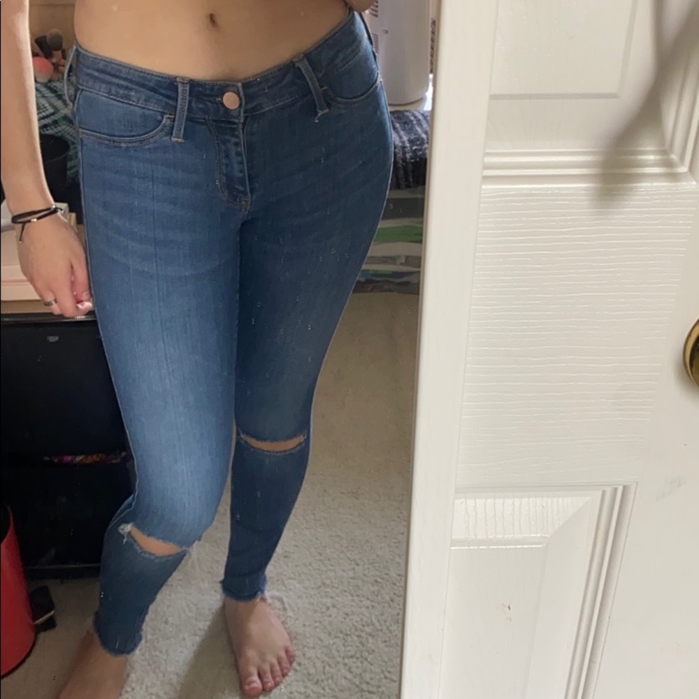 Low-rise Skinny Jean Legging Crop
